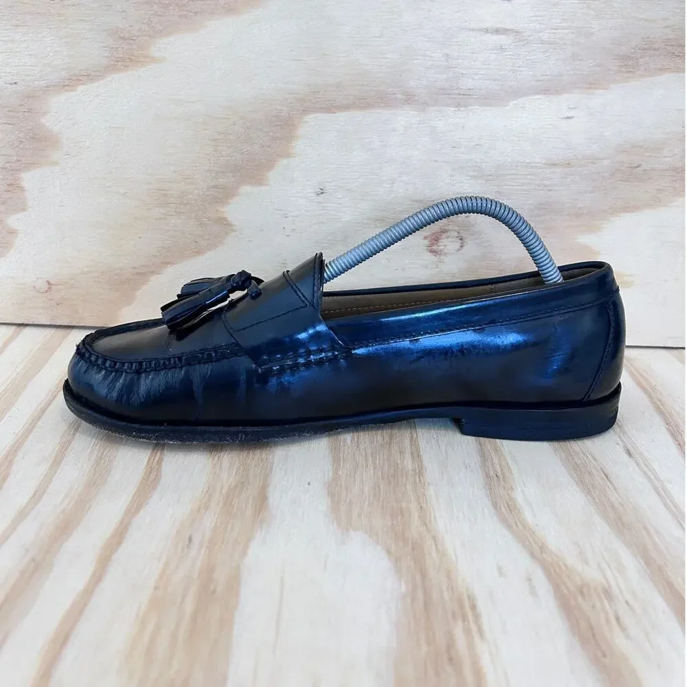 Cole Haan - Pinch Tasselled Moc Toe - Dress Shoes - Black - Men's - 9 D - 03506